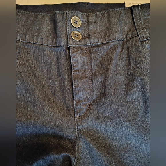 Christopher & Banks CJ Banks Classic Fit Comfort Waist Denim Capris Size 18W NWT - Picture 4 of 10